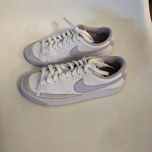 Kids' NIKE Blazers Low Sneakers - White & Lavender